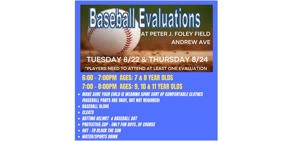 2023 Fall Ball Evaluations